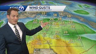 Gusty winds and high fire danger in New Mexico [upl. by Naicad]