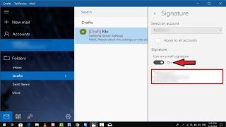 How to Change or Disable Windows 10 Mail Signature [upl. by Inalem]