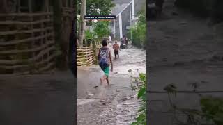 Storm surge in Barangay Lourdes Tiwi Albay [upl. by Eserahs]