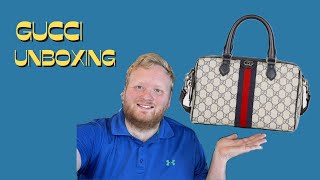 Gucci Ophidia GG Small Top Handle  Unboxing  Davids Closet [upl. by Eddana]