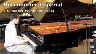 PianoWorks demo of Bösendorfer Imperial made 1986 [upl. by Vanderhoek]