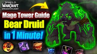 How To Beat Guardian Druid Mage Tower In 1 Minute ✅ Guide for WoW Dragonflight 1027 [upl. by Ravi890]