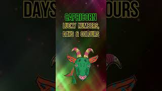 Capricorn Lucky Numbers Days amp Colours [upl. by Amo]