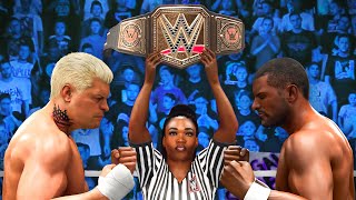 WWE 2K24 MyRISE  I Fought Cody For The WWE Title [upl. by Idleman]