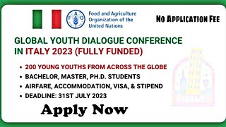 Global Youth Dialogue Conference in Italy 🇮🇹 2023 Fully Funded [upl. by Uhn]