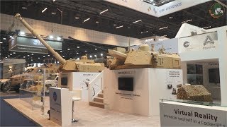 IDEX 2019 CMI Defence full range of weapon stations and turret new training center [upl. by Cointon]