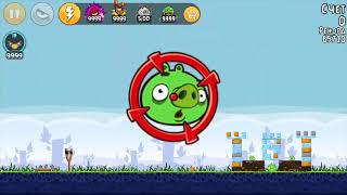 Angry Birds Classic Mighty Eagle 100 Feather FULL GAME  Mighty League Test Levels [upl. by Anirav57]