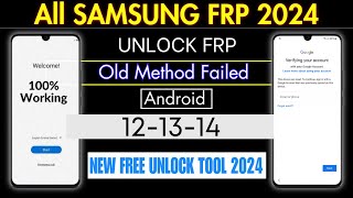 Samsung FRP Tool 2024  SamFlash New Update Samsung Android 1314 FRP bypass ADB Not Working Fixed [upl. by Gnoh]