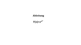 Ableitung doppelter Exponent [upl. by Shutz]