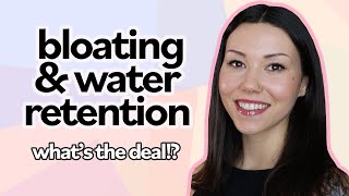 BLOATING amp WATER RETENTION before your period Heres Why  What To Do About It [upl. by Aicssej]