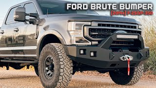 20172022 Ford F250F350 Brute Front Bumper  Install Guide [upl. by Mcdowell]