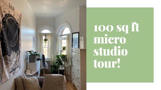 Micro Studio Apartment Tour  Minimalist amp Affordable [upl. by Oettam]