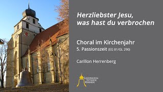 Kirchenjahr – 5 Passionszeit Herzliebster Jesu was hast du verbrochen Carillon Herrenberg [upl. by Enyahc]