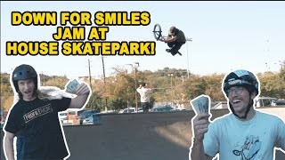 INSANE BMX JAM AT HOUSE SKATEPARK [upl. by Nnaeerb136]