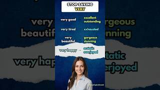 Improve your Vocabulary Stop saying VERY learnenglish english [upl. by Nimrahc259]