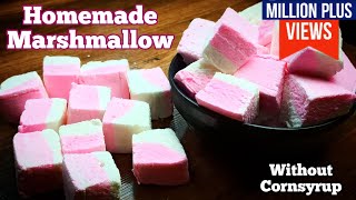 Best Homemade Marshmallows Recipe  How to Make Marshmallows without Corn Syrup [upl. by Nage]