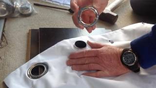 How to attach eyelets into curtains [upl. by Aynat]