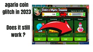 AGARIO COIN GLITCH IN 2023  DOES IT STILL WORK   AGARIO MOBILE [upl. by Bullivant607]