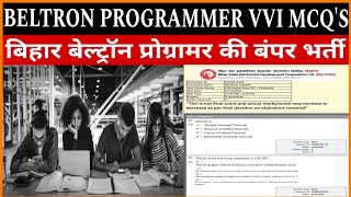 BELTRON PROGRAMMER MCQS  Previous Year Question Paper  Top 20 Mcqs Question [upl. by Jarv]