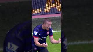 PODOLSKI amp CAZORLA LINK UP FOR FIRST ARSENAL GOALS [upl. by Eniroc517]