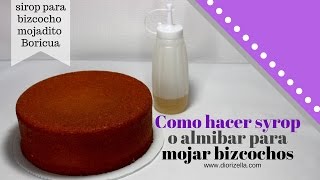 Como hacer syrup o almibar para mojar bizcocho puertorriqueño bizcochomojadito sirup sirop [upl. by Reider]