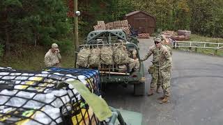 101st Airborne Division Soldiers Deliver Relief Supplies in NC [upl. by Ahsinauj985]