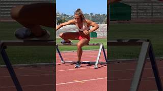 HURDLES TRAINING ARE THE HARDEST💀 hurdle training trackandfield workout sports run running [upl. by Ardnos]