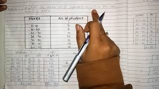 Calculate mean and standard deviation  Ignou bcs040 [upl. by Haisa]