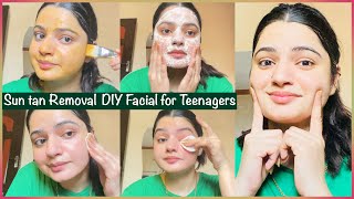 4 Easy Steps DIY Facial For Teenagers  Skin Whitening facial [upl. by Kailey]