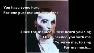 The Phantom of the Opera With Pictures and Lyrics [upl. by Anawait]