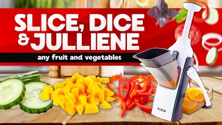 Kleva Safety Slicer™️ XL Vegetable Slicer Your Vegetable Slicing Solution  KlevaRangecomau [upl. by Ri]