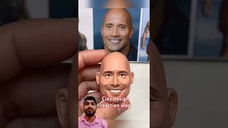 How to use Clay design 🎨Unveiling the Ultimate Dwayne Johnson Clay Portrait art clay reaction [upl. by Petie]