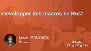 Développer des macros en Rust [upl. by Kuth]