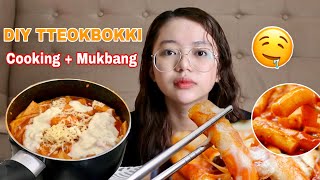 DIY TTEOKBOKKI KOREAN RICE CAKE Cooking  Mukbang  Philippines [upl. by Warthman]