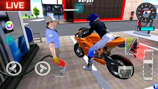 ✅3D Driving Class Simulator Bullet Train Vs Motorbike  Bike Driving Game  Android Gameplay [upl. by Kinna]