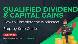 Qualified Dividend and Capital Gains Tax Worksheet [upl. by Marmion]