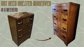 Art Deco Dresser Makeover In A Weekend [upl. by Gibbs]