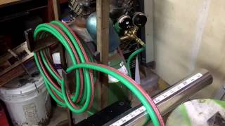 Replacing Oxy Acetylene Cutting Torch Hose [upl. by Nylknarf]