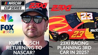 Kurt Busch Returning To NASCAR  23XI Racing Planning 3rd Car In 2025 [upl. by Eberto]