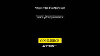 What are PRELIMINARY EXPENSES shorts accountssimplified viral trending [upl. by Alford]