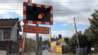 Stowmarket Station Level Crossing Suffolk [upl. by Eiduj]