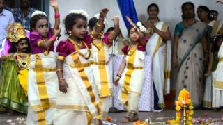 Thiruvathira Parvanendu StThomas School Onam Celebrations [upl. by Novihc]