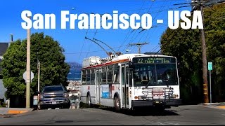 SAN FRANCISCO TROLLEYBUS  Škoda 14TrSF 2016 [upl. by Eilloh]