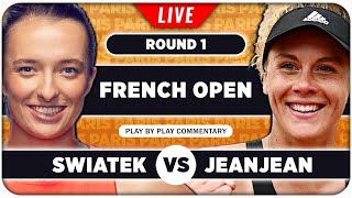 SWIATEK vs JEANJEAN • French Open 2024 • LIVE Tennis PlaybyPlay Stream [upl. by Hendrick]