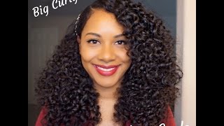 Big Curly Hair l Heatless Holiday Hairstyle [upl. by Aidyl781]