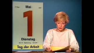 ARD Tagesschau 1984122  vom01051984 [upl. by Zitella]