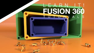 Fusion 360 for Beginners  Parametric Box with Threaded Inserts  Lesson 11 Part 12 2023 [upl. by Paton]