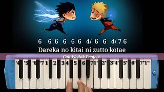 Naruto OP 3  Kanashimi wo Yasashisa ni not pianika  melodica cover [upl. by Liarret]