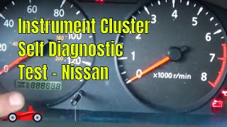 Instrument Cluster Speedometer amp Gauges Self Diagnosis for Nissan [upl. by Arak694]