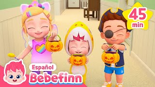 🎃¡Truco o Trato Feliz Halloween  Canciones Infantiles de Halloween  Bebefinn en español [upl. by Atilahs]